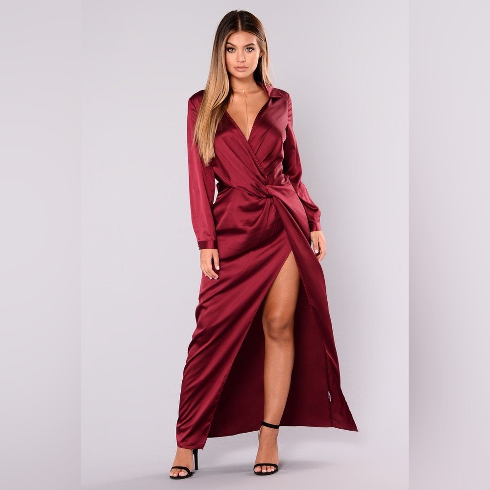 SHEIN • Elegant Faux Wrap Dress